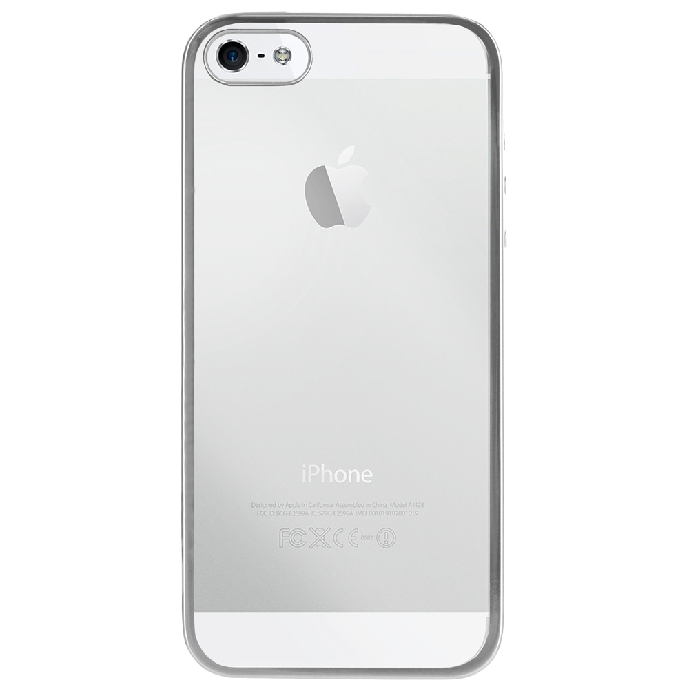 Colorblock - iPhone 5s/SE Case - Transparent Argent - Coque, étui smartphone