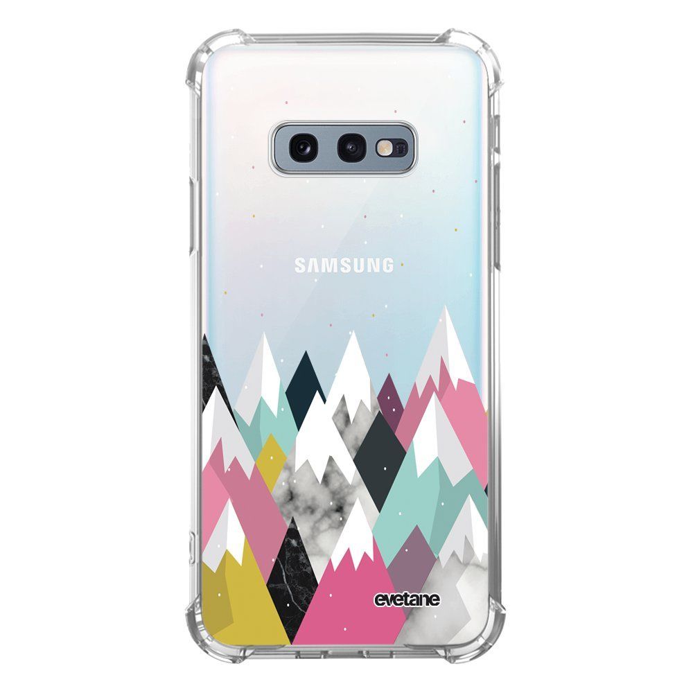 Evetane - Coque Samsung Galaxy S10e anti-choc souple avec angles renforcés transparente Montagnes Evetane - Coque, étui smartphone