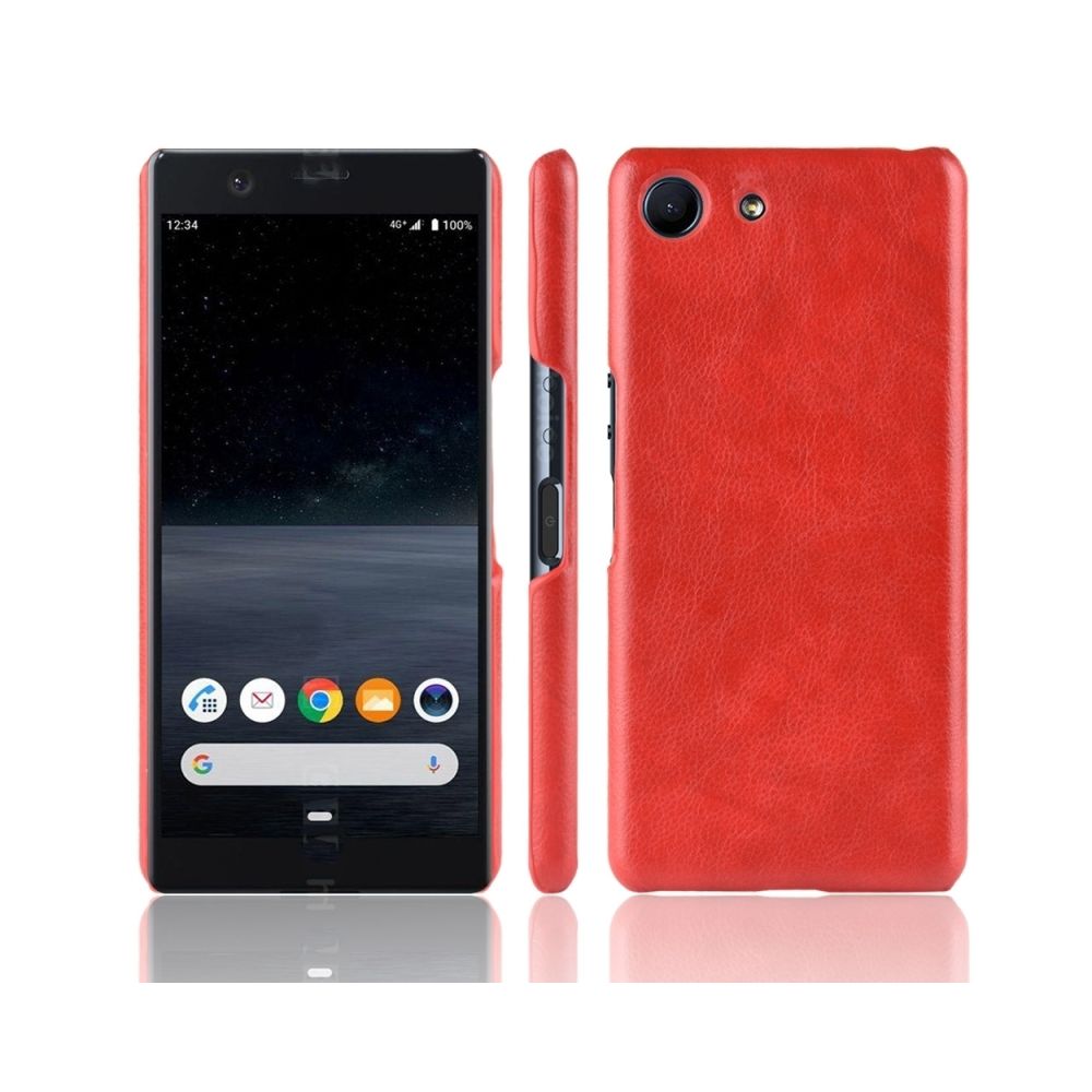 Wewoo - Coque Rigide antichoc Litchi PC + PU pour Sony Xperia ACE SO-02L rouge - Coque, étui smartphone