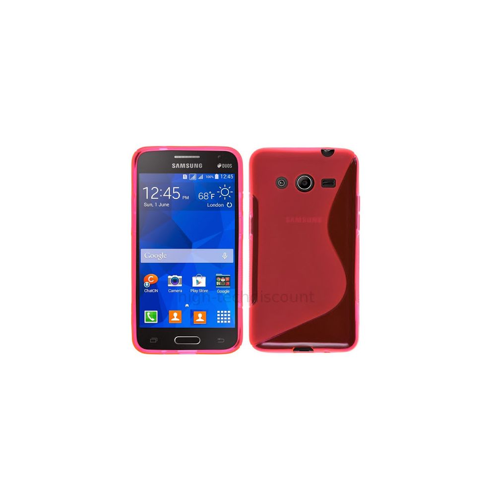 Htdmobiles - Housse etui coque pochette silicone gel fine pour Samsung G355H Galaxy Core 2 + film ecran - ROSE - Autres accessoires smartphone
