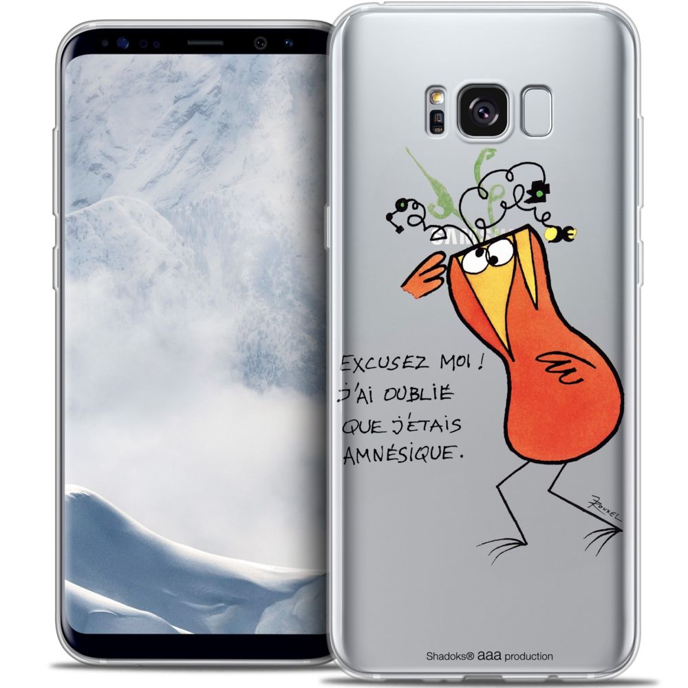 Caseink - Coque Housse Etui Samsung Galaxy S8+/ Plus (G955) [Crystal Gel HD Collection Les Shadoks ? Design Amnésie - Souple - Ultra Fin - Imprimé en France] - Coque, étui smartphone