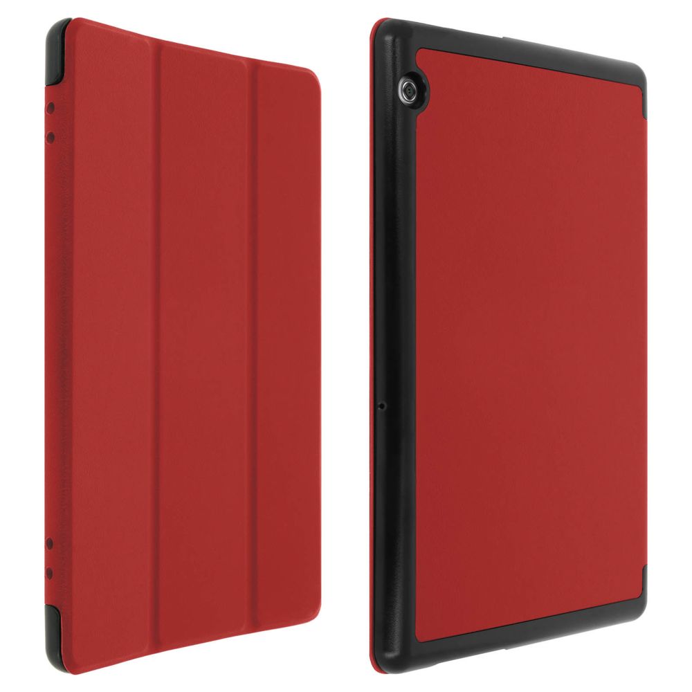 Avizar - Housse Huawei Mediapad T5 10.0 Etui Clapet Folio Support Video/Clavier Rouge - Coque, étui smartphone
