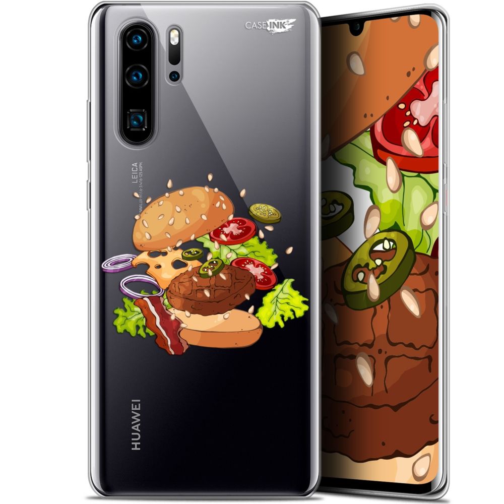 Caseink - Coque arrière Huawei P30 Pro (6.47 ) Gel HD [ Nouvelle Collection - Souple - Antichoc - Imprimé en France] Splash Burger - Coque, étui smartphone