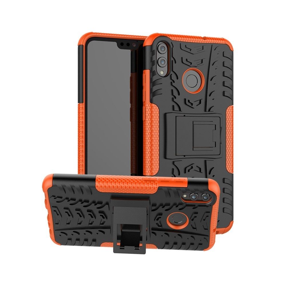 marque generique - Coque en TPU hybride antidérapant orange pour votre Huawei Honor 8X - Autres accessoires smartphone