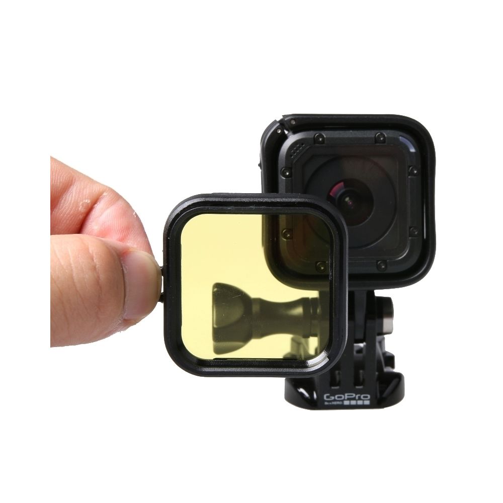 Wewoo - Filtre jaune pour la session de GoPro HERO4 de plongée d'accessoire de de logement standard - Caméras Sportives