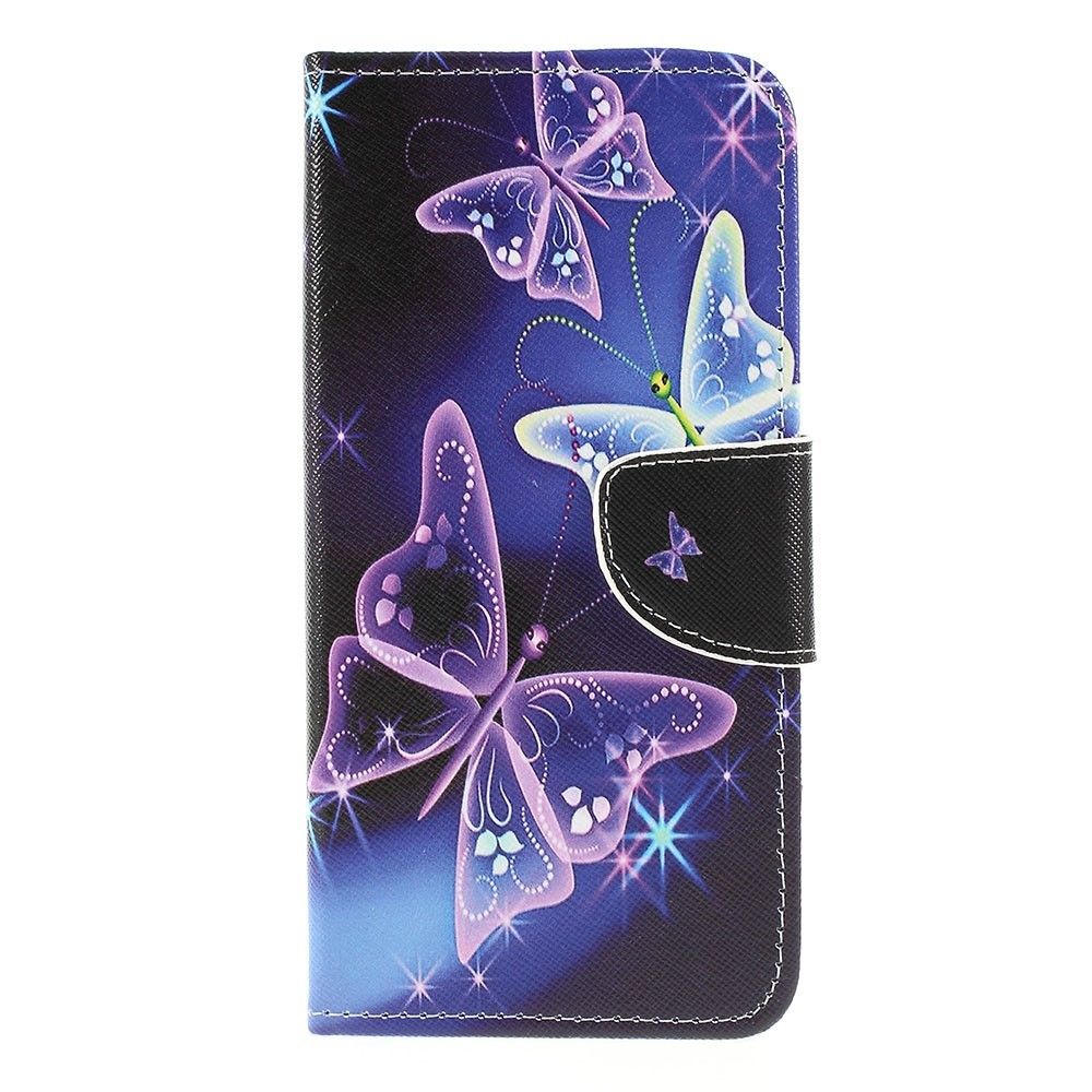 marque generique - Etui en PU feuille de papier pour l'impression de motifs papillons vifs pour votre Samsung Galaxy A50/A20/A30 - Coque, étui smartphone
