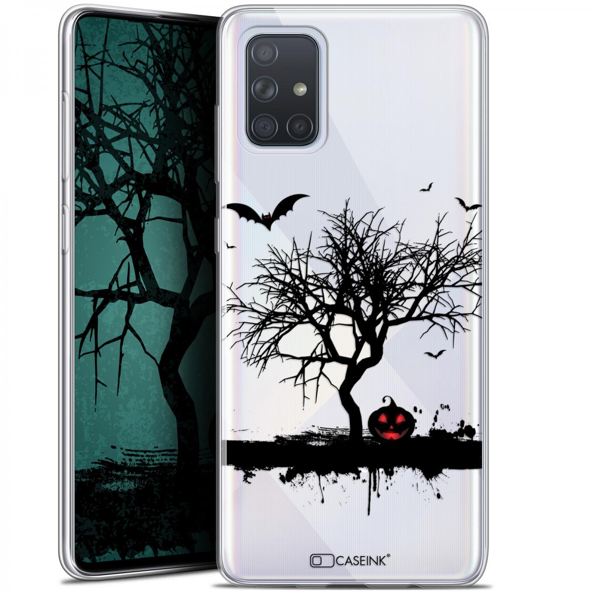 Caseink - Coque Pour Samsung Galaxy A71 (A715) (6.7 ) [Gel HD Collection Halloween Design Devil's Tree - Souple - Ultra Fin - Imprimé en France] - Coque, étui smartphone