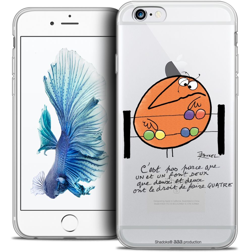 Caseink - Coque Housse Etui Apple iPhone 6/6s [Crystal HD Collection Les Shadoks ? Design Mathématique - Rigide - Ultra Fin - Imprimé en France] - Coque, étui smartphone