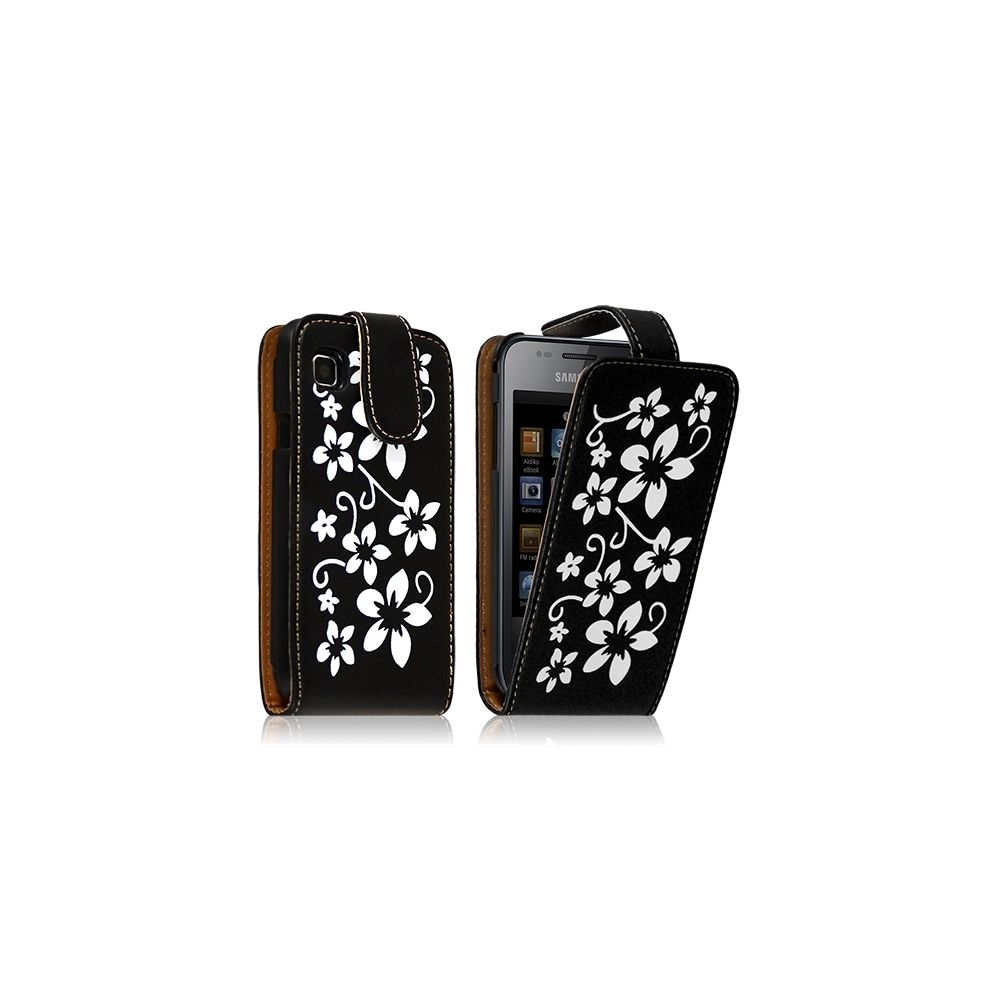 Karylax - Housse Coque Etui pour Samsung Galaxy S i9000 avec motif fleur couleur noir - Autres accessoires smartphone