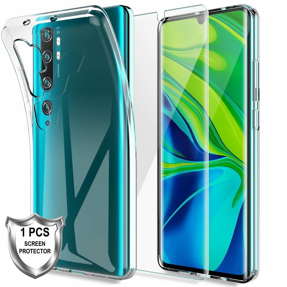 Cabling - CABLING® Coque pour Xiaomi Mi Note 10 / Mi Note 10 Pro,[Antidérapant] Flexible Silicone Gel TPU Housse pour Xiaomi Mi Note 10 / 10 pro- Clair - Coque, étui smartphone