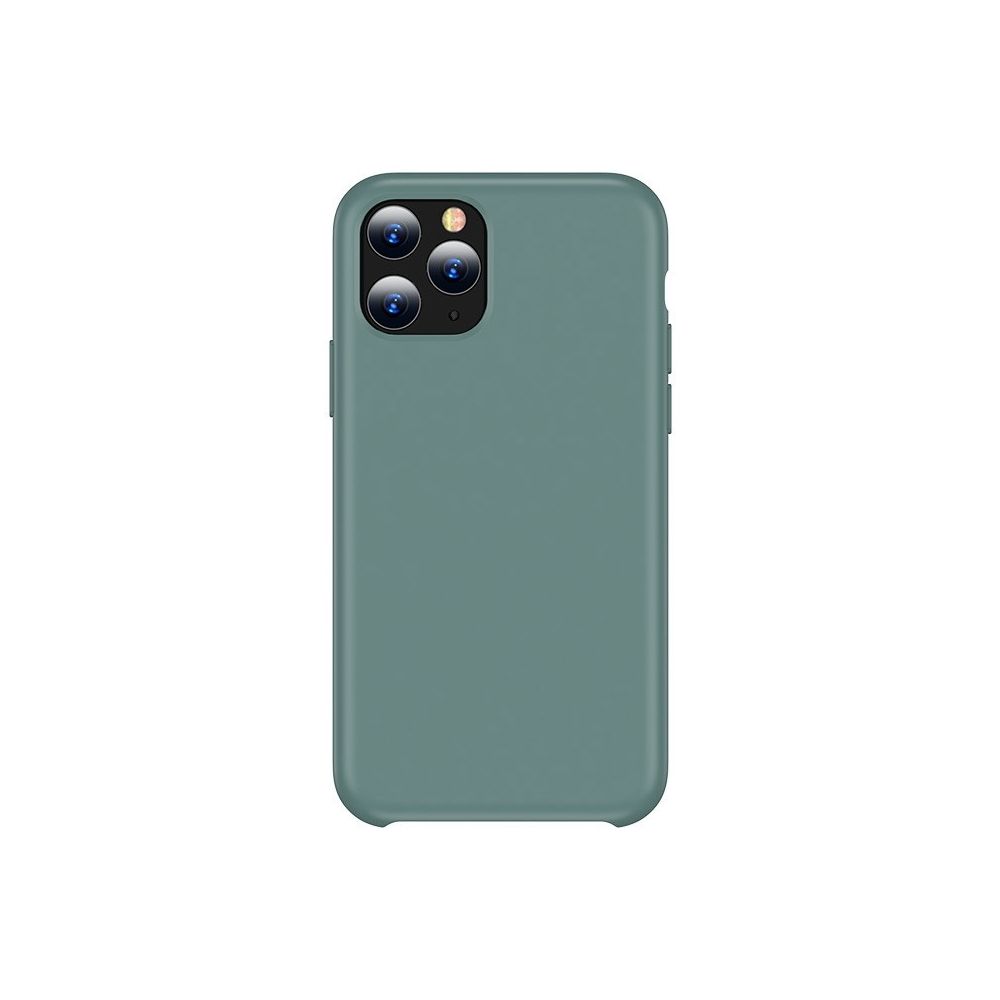 Wewoo - Coque Souple Pour iPhone 11 Pro Étui de protection contre les gouttes en silicone liquide Vert - Coque, étui smartphone