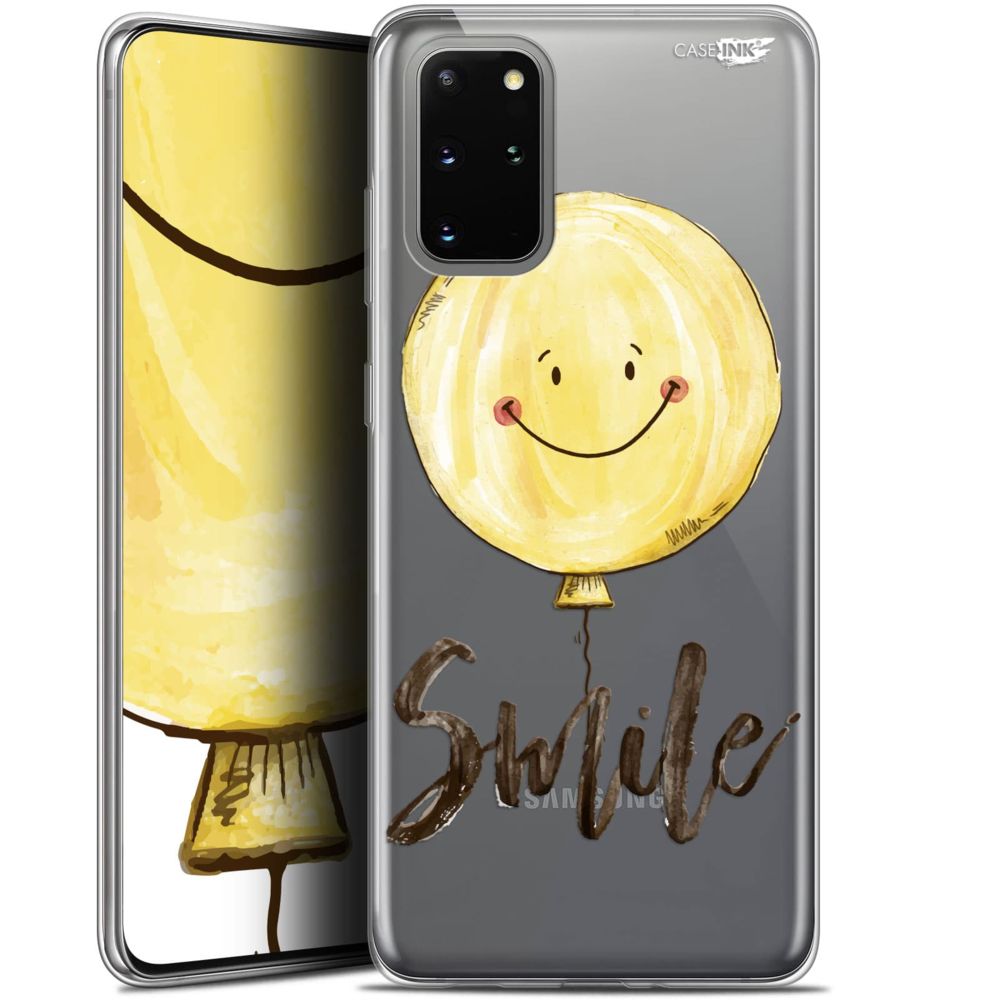 Caseink - Coque arrière Samsung S20+ (6.7 ) Gel HD [ Nouvelle Collection - Souple - Antichoc - Imprimé en France] Smile Baloon - Coque, étui smartphone