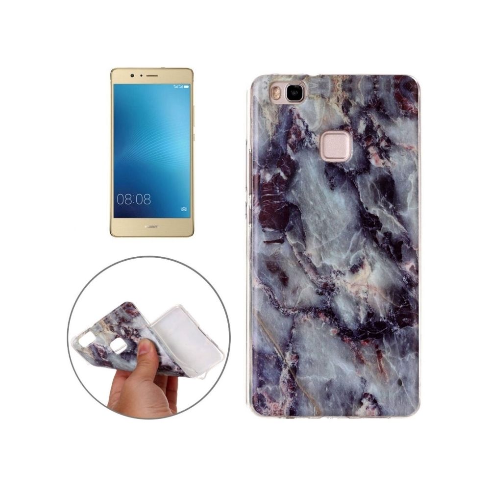 Wewoo - Coque marron pour Huawei P9 Lite granit marbrure motif souple TPU couverture arrière cas - Coque, étui smartphone