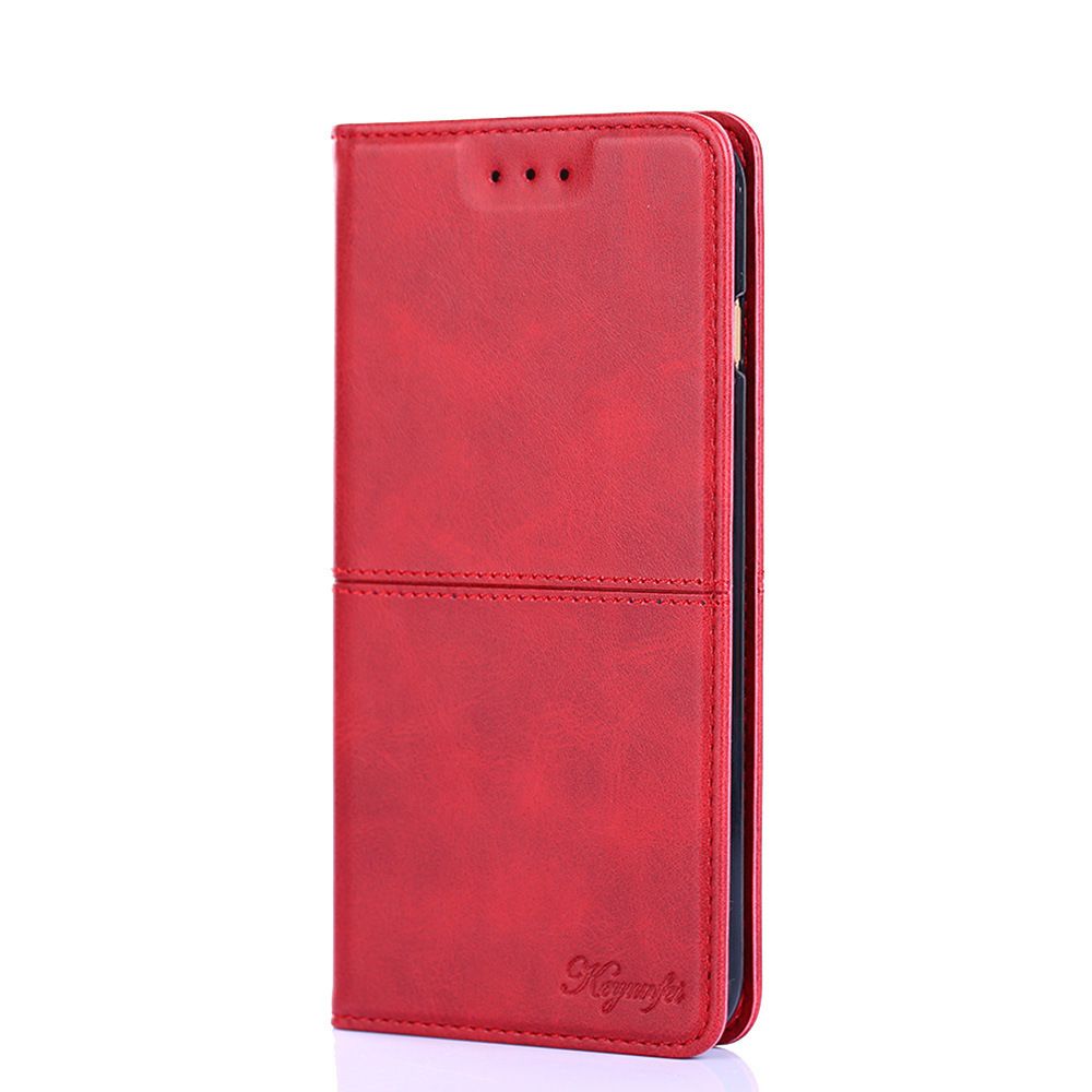 marque generique - Coque Étui flip magnétique pour Samsung Galaxy S10e - Rouge - Coque, étui smartphone