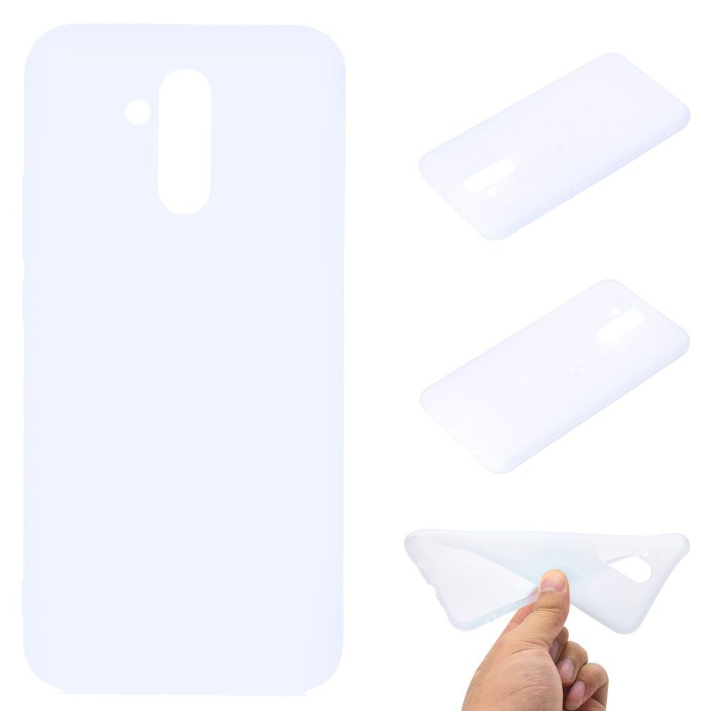 marque generique - Coque en TPU mat de couleur unie blanc pour votre Huawei Mate 20 Lite - Autres accessoires smartphone