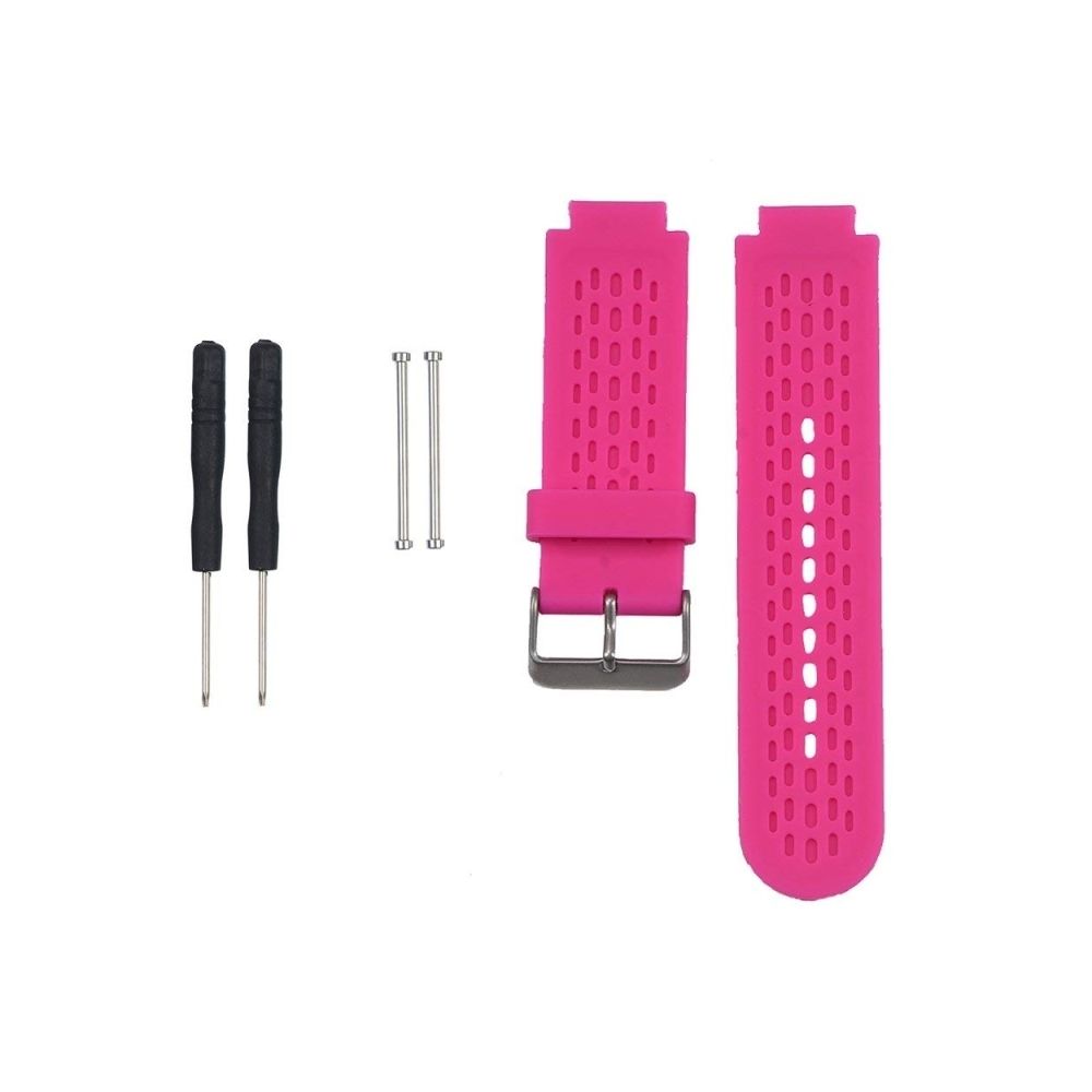 Wewoo - Bracelet pour montre connectée Dragonne Sport en silicone Garmin Approach S2 / S4 Rose Rouge - Bracelet connecté
