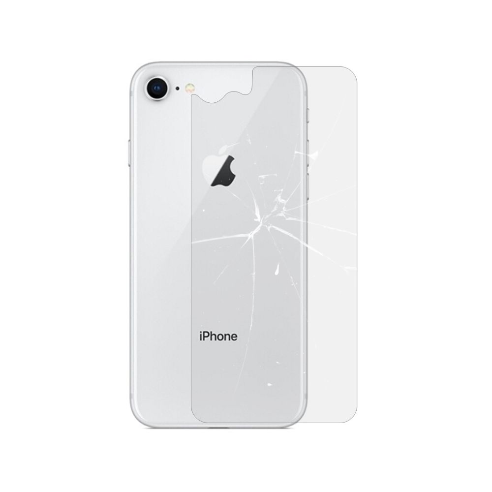 Wewoo - Verre trempé pour iPhone 8 et 7 0.3mm 9 H Surface Dureté 2.5D Bord Incurvé Anti-Explosion Premium Protecteur D'écran Retour - Protection écran smartphone