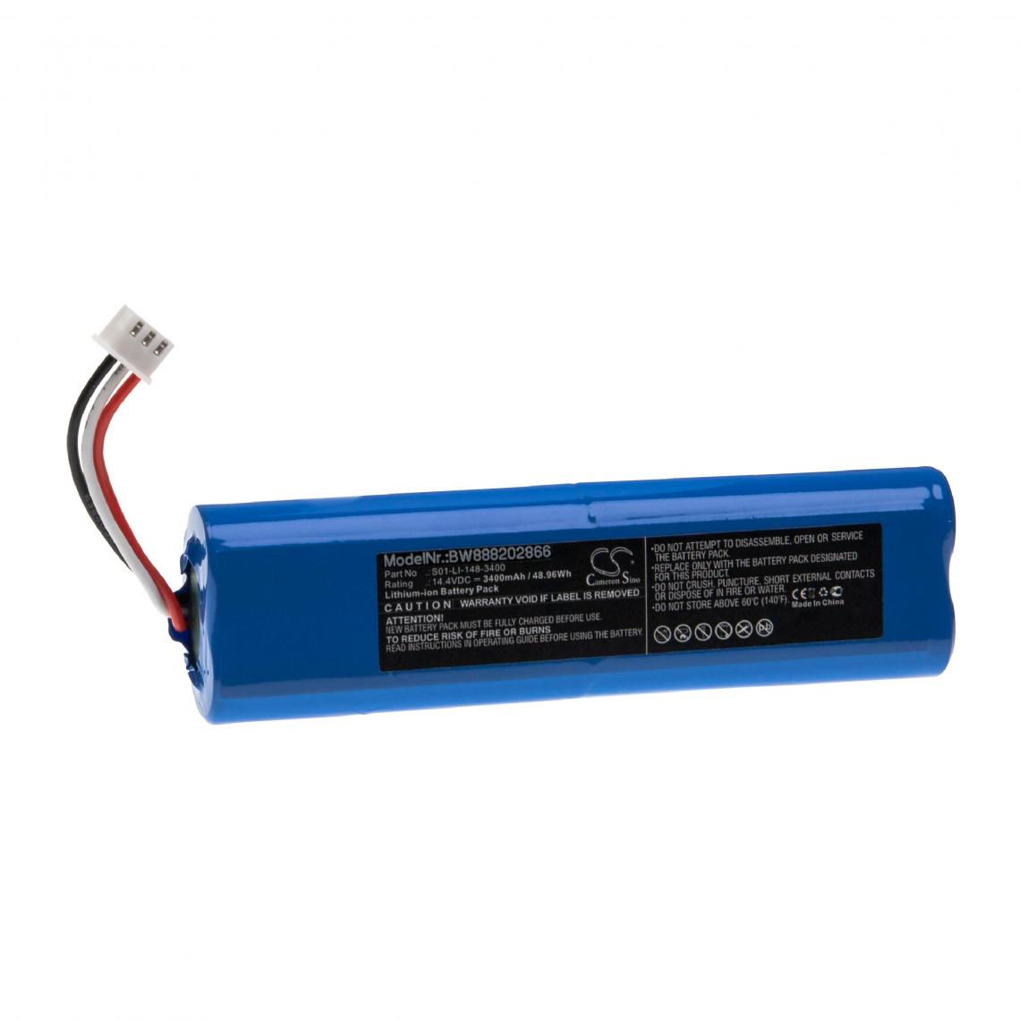 Vhbw - vhbw Batterie compatible avec Ecovacs Deebot Ozmo 960 aspirateur, robot électroménager (3400mAh, 14,4V, Li-ion) - Accessoire entretien des sols