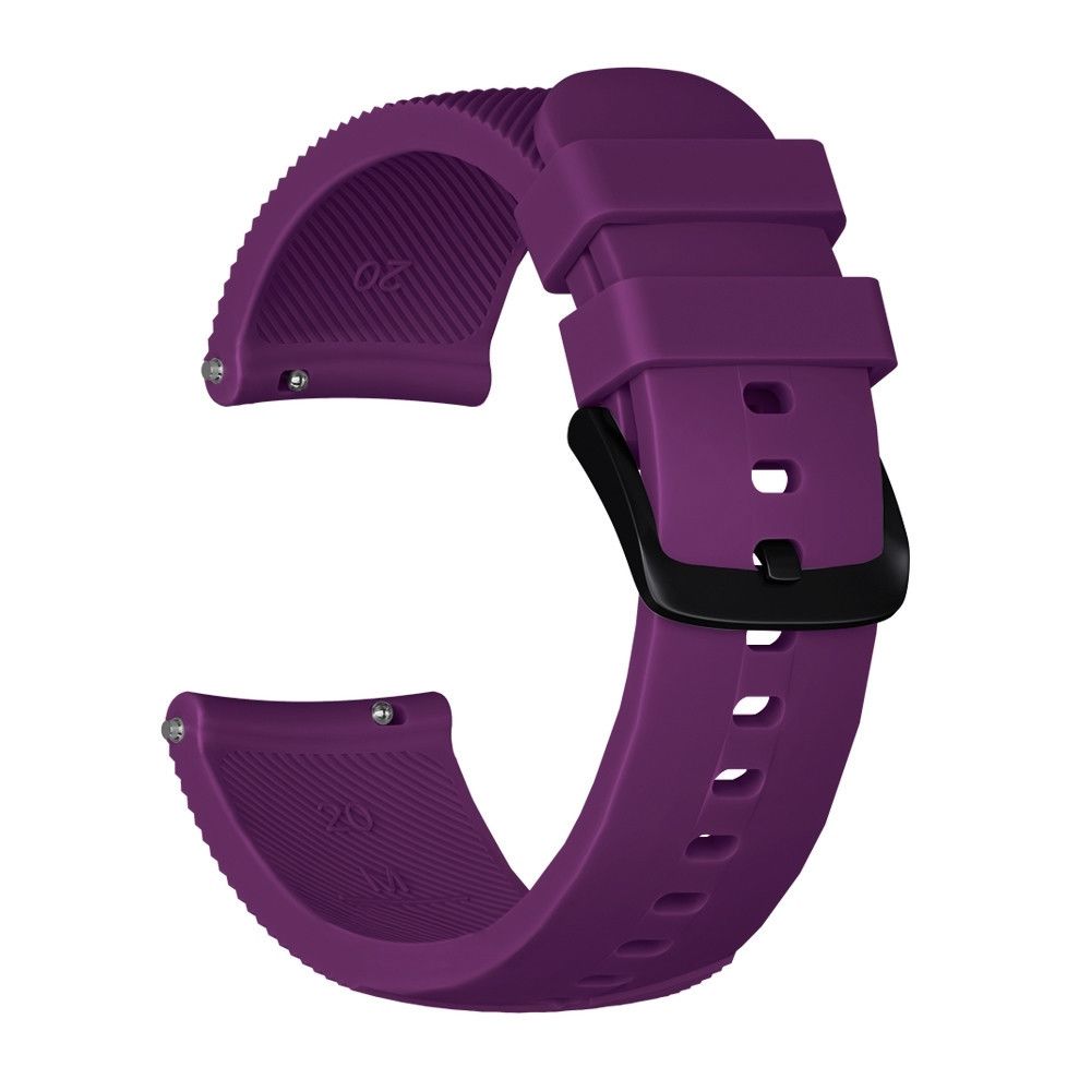 Wewoo - Bracelet pour montre connectée Dragonne en Silicone Texture Crazy Horse Huami Amazfit Version Bip Lite Version 20mm Violet - Bracelet connecté