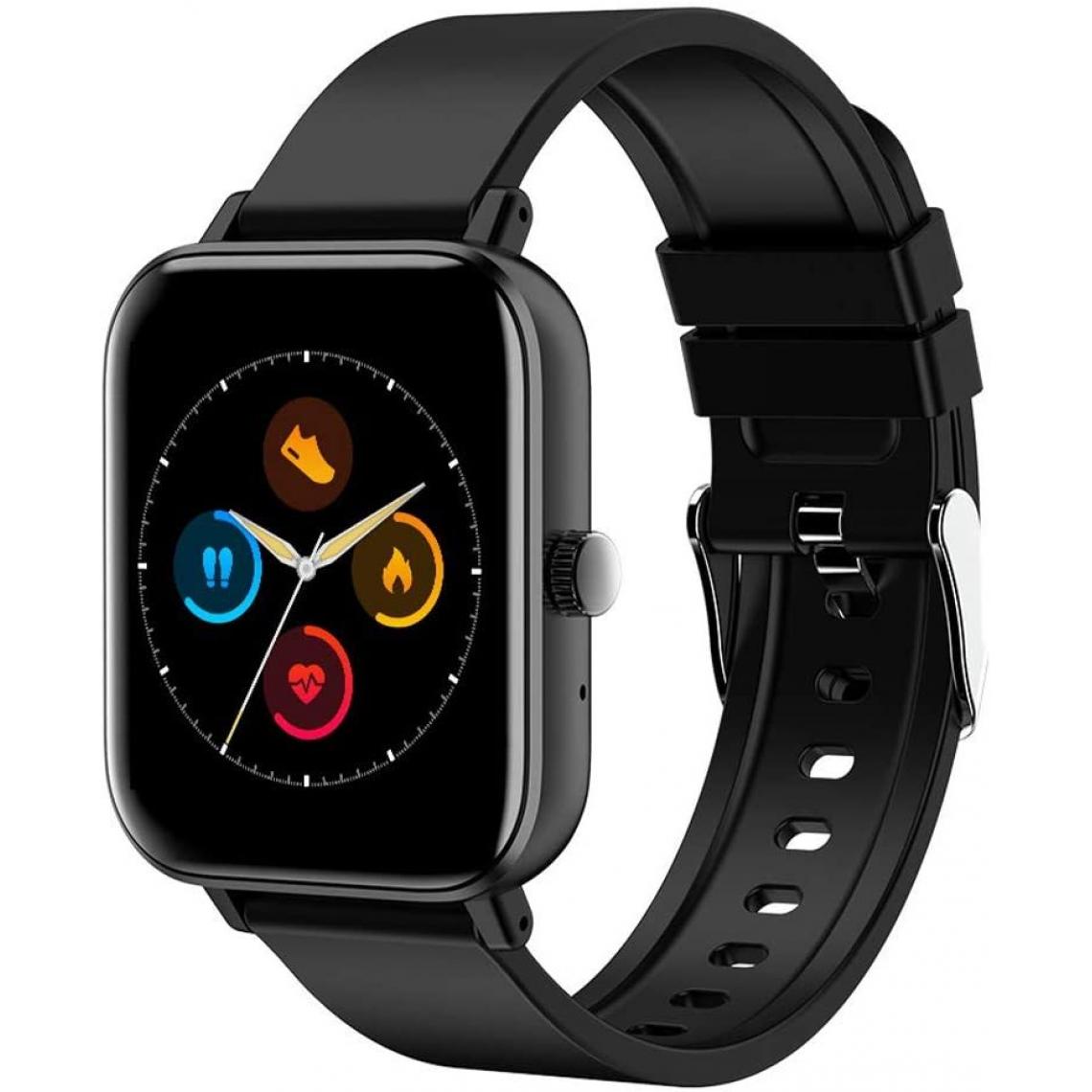 Chronotech Montres - Chronus Smart Watch, 3.6cm Touchscreen, IP67 Waterproof, Silent Alarm Clock, Stopwatch, Hands-Free Dial, Men Women Gift(black) - Montre connectée