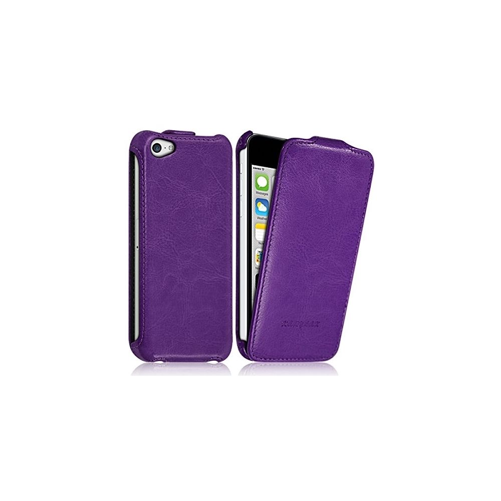 Karylax - Housse Etui Coque Rigide à Clapet couleur Violet pour Apple iPhone 5C + Film de Protection - Autres accessoires smartphone