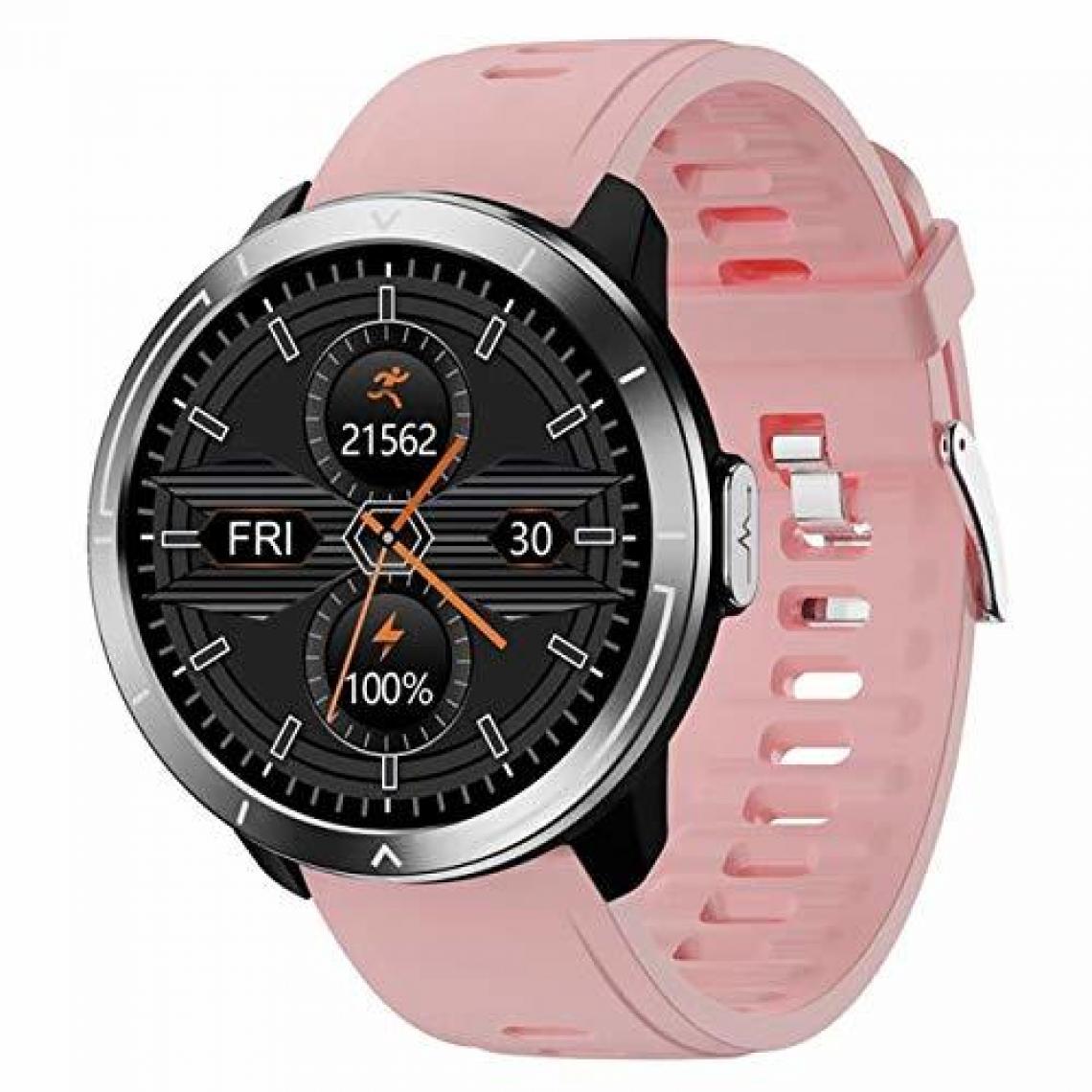 Chronotech Montres - Smart Watch,1.3 inch Touch Screen Smartwatch,Fitness Trackers With Heart Rate Monitor,Waterproof IP67 Activity Pedometer Stopwatch,Sport Watch for Men Women for iPhone Android Phone(Rose) - Montre connectée