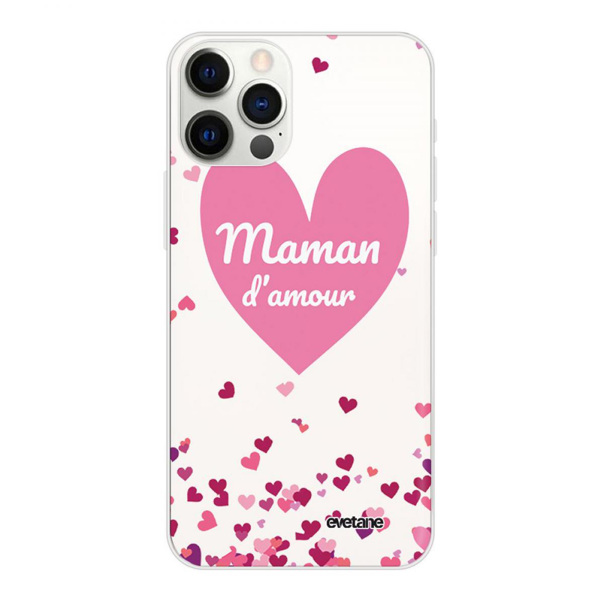 Evetane - Coque iPhone 12 Pro Max 360 intégrale transparente Maman d'amour coeurs Tendance Evetane. - Coque, étui smartphone