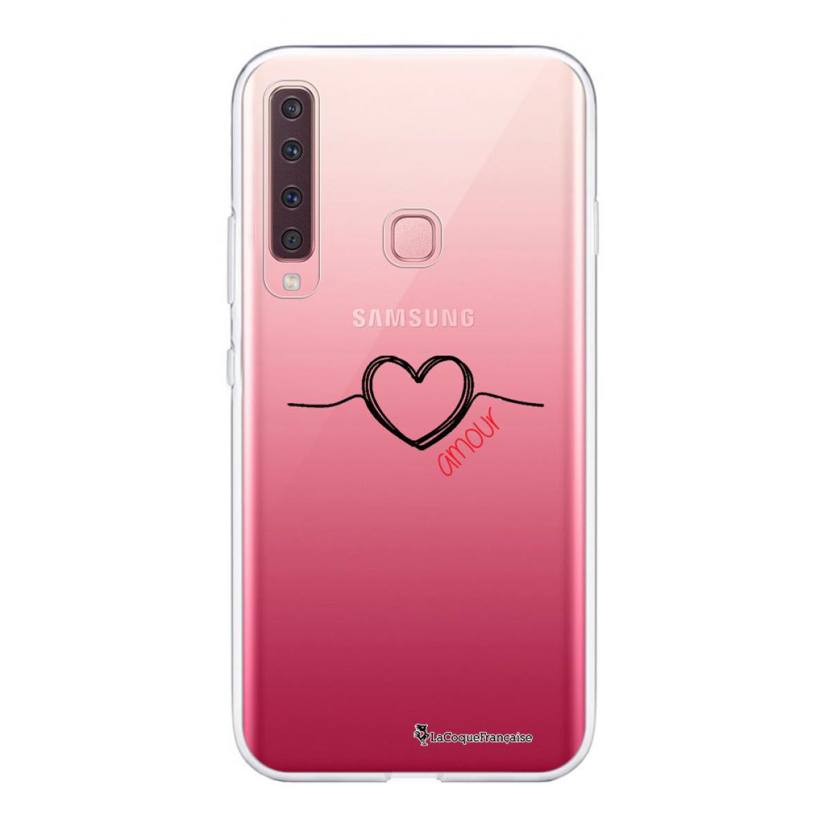La Coque Francaise - Coque Samsung Galaxy A9 2018 360 intégrale transparente Coeur Noir Amour Tendance La Coque Francaise. - Coque, étui smartphone