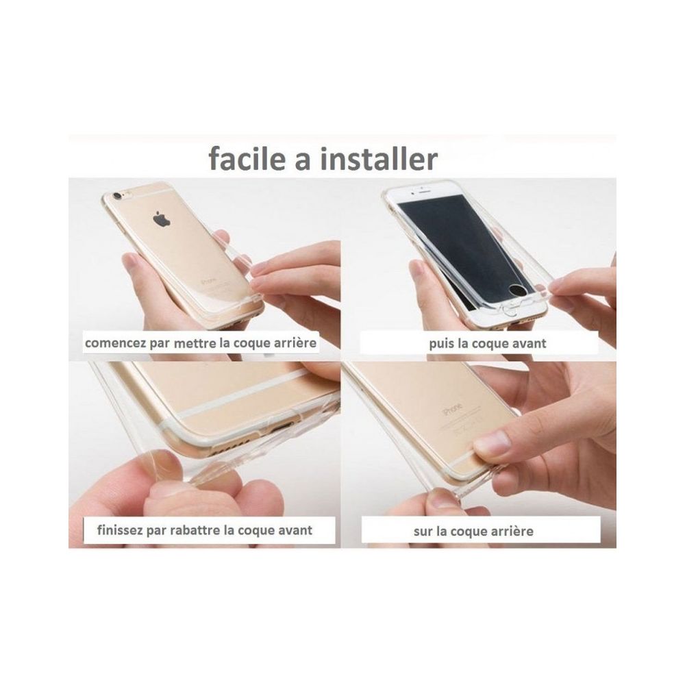 marque generique - Coque Silicone Integrale TPU Full Protection 360 pour Apple Iphone 6 6S - Coque, étui smartphone