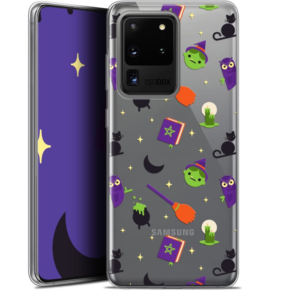 Caseink - Coque Pour Samsung Galaxy S20 Ultra (6.9 ) [Gel HD Collection Halloween Design Witch Potter - Souple - Ultra Fin - Imprimé en France] - Coque, étui smartphone