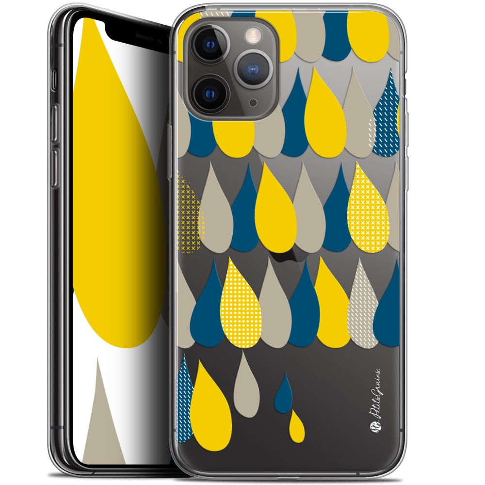 Caseink - Coque Pour Apple iPhone 11 Pro Max (6.5 ) [Gel HD Collection Petits Grains ? Design 3 Gouttes de Pluie - Souple - Ultra Fin - Imprimé en France] - Coque, étui smartphone