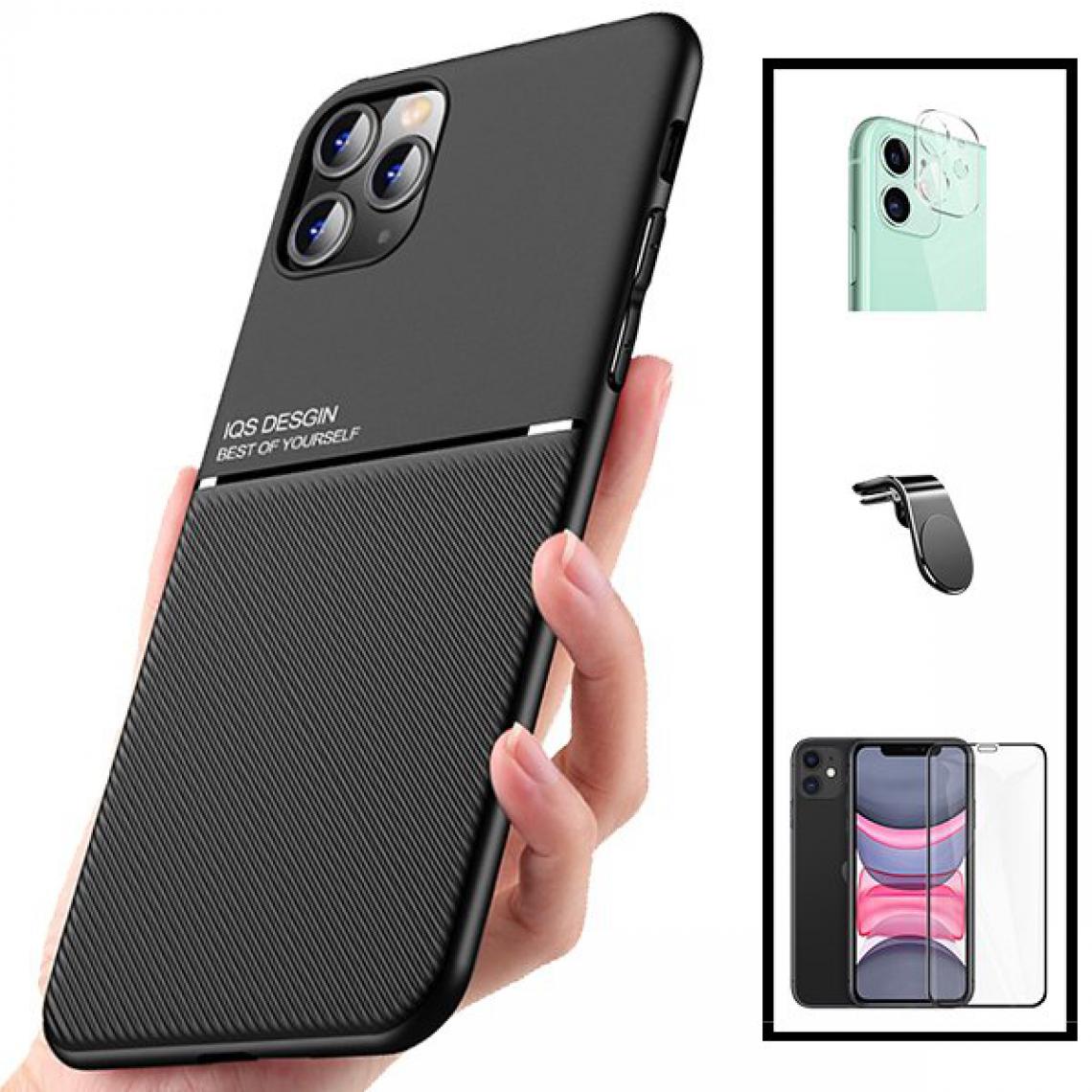 Phonecare - Kit Coque Magnetic Lux + 5D Full Cover + Support Magnétique L Safe Driving - iPhone 11 Pro Max - Coque, étui smartphone