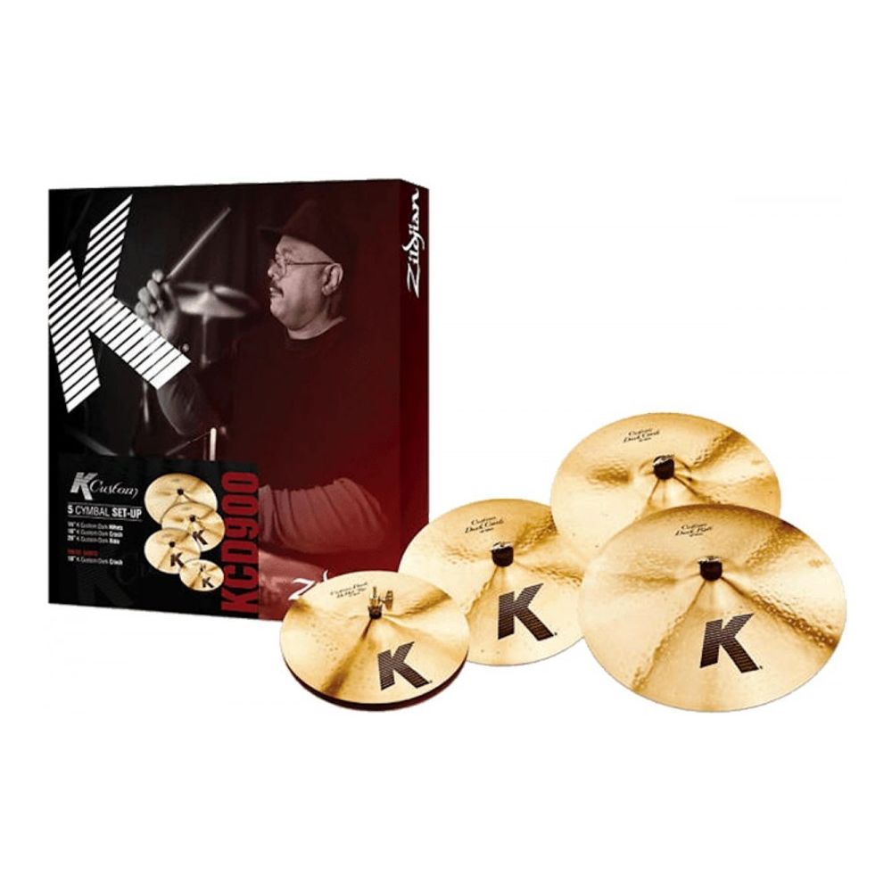 Zildjian - Zildjian KCD900 - Pack cymbales K'Custom Dark - Cymbales, gongs