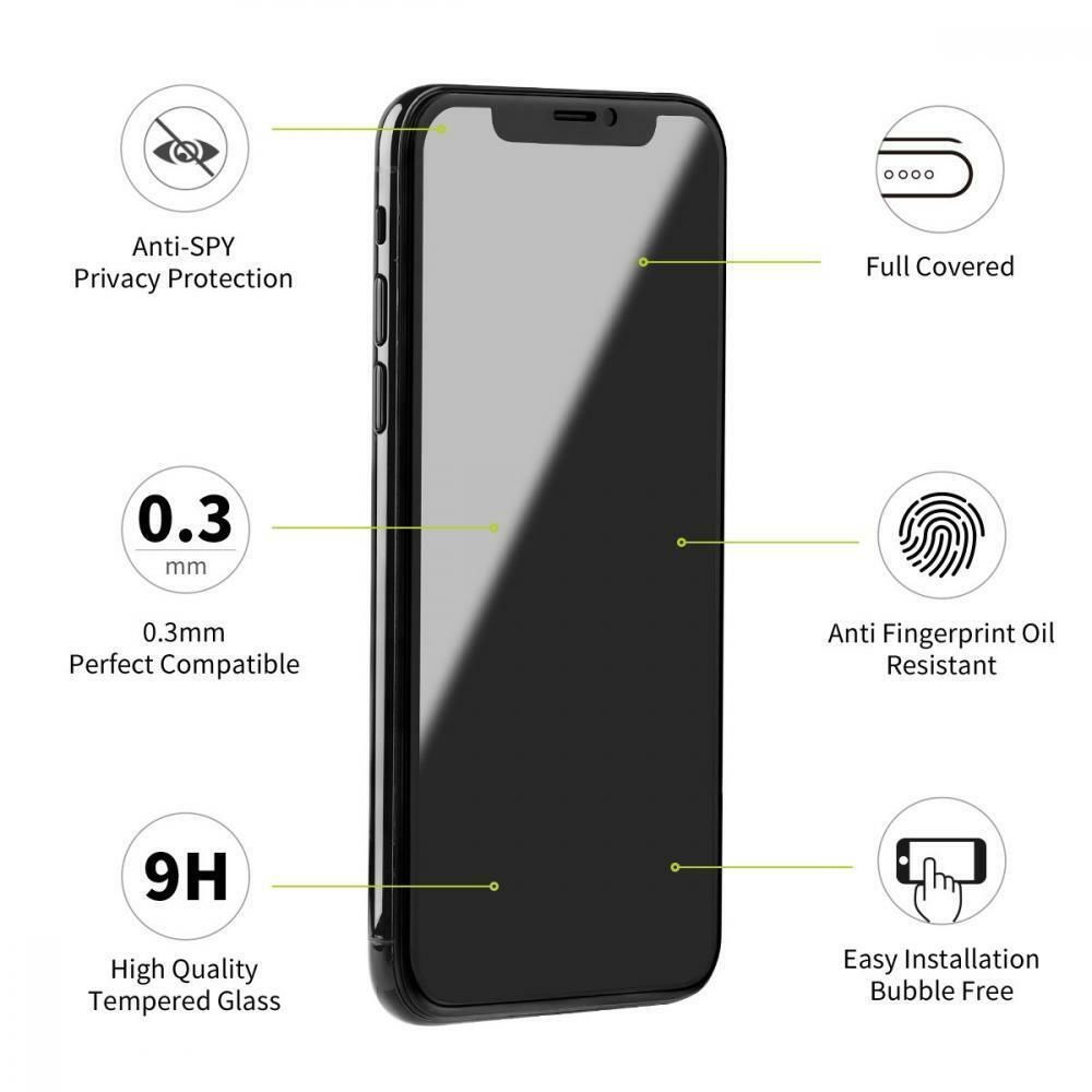 Cabling - CABLING®Verre Trempé Anti-Espion pour iPhone XS X Anti Spy Privacy Film Protection écran avec Couverture Intégrale 3D Bord Protecteur sans Bulles d'air 9H pour Apple iphone XS X 10 (5,8 Pouces) - Protection écran smartphone