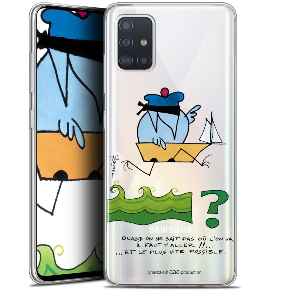 Caseink - Coque Pour Samsung Galaxy A51 (A515) (6.5 ) [Gel HD Collection Les Shadoks ? Design Il Faut Y Aller !! - Souple - Ultra Fin - Imprimé en France] - Coque, étui smartphone