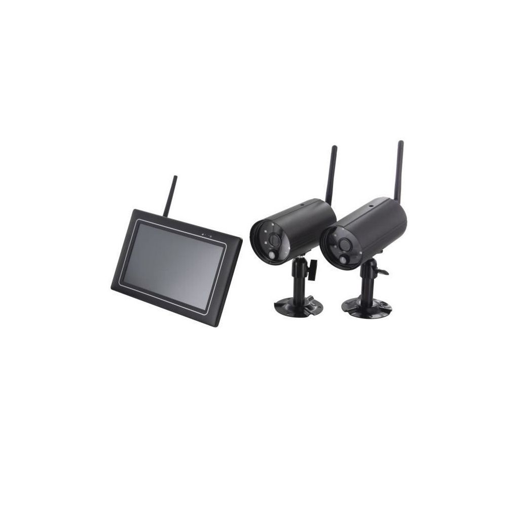 Chacon - CHACON Caméra sans fil avec écran tactile IP - Caméra de surveillance connectée
