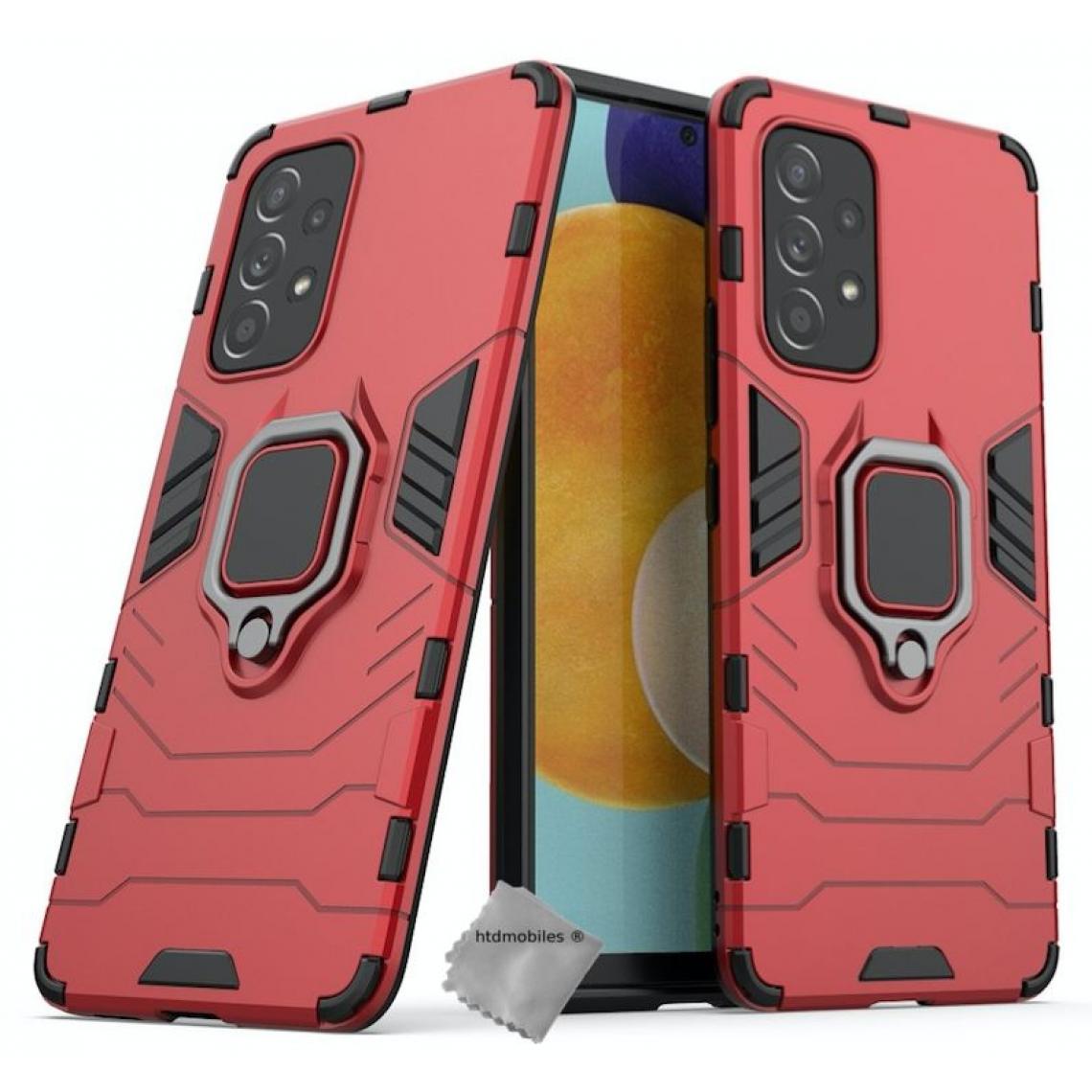Htdmobiles - Housse etui coque rigide anti choc pour Samsung Galaxy A53 5G + film ecran - ROUGE - Coque, étui smartphone