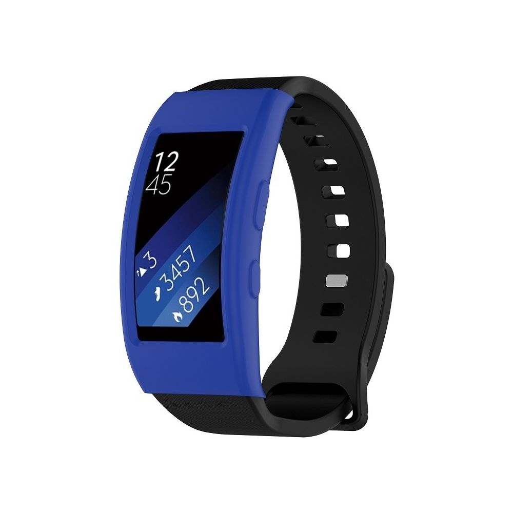 Wewoo - Protection écran Appareil portable intelligent, étui de pour montre Galaxy Gear Fit2 / Pro R360 (bleu foncé) - Accessoires montres connectées