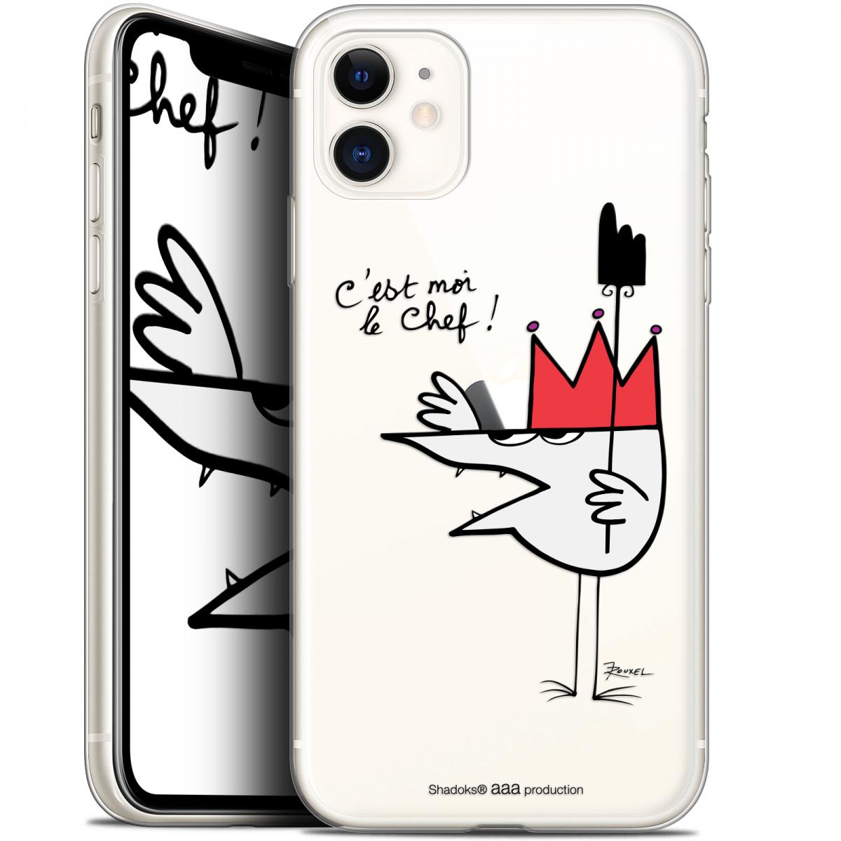 Caseink - Coque Pour Apple iPhone 11 (6.1 ) [Gel HD Collection Les Shadoks ? Design Le Chef - Souple - Ultra Fin - Imprimé en France] - Coque, étui smartphone