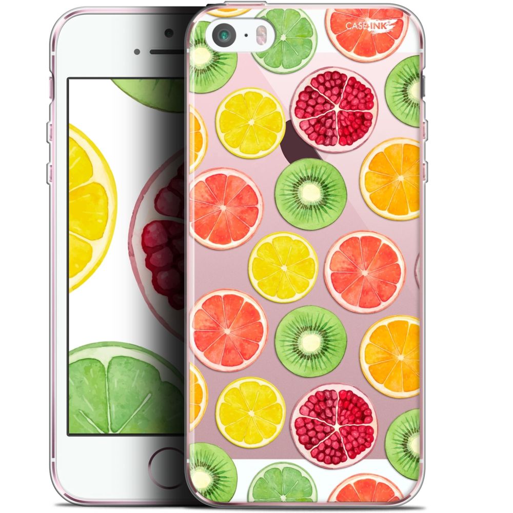 Caseink - Coque arrière Apple iPhone 5/5s/SE (4 ) Gel HD [ Nouvelle Collection - Souple - Antichoc - Imprimé en France] Fruity Fresh - Coque, étui smartphone