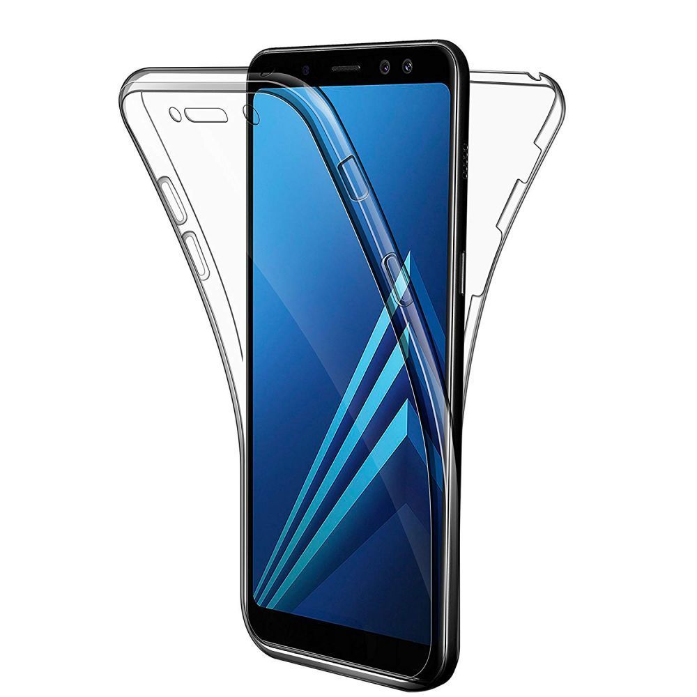 Evetane - Coque Galaxy A8 2018 Samsung 360 degrés intégrale protection avant arrière silicone transparente - Coque, étui smartphone