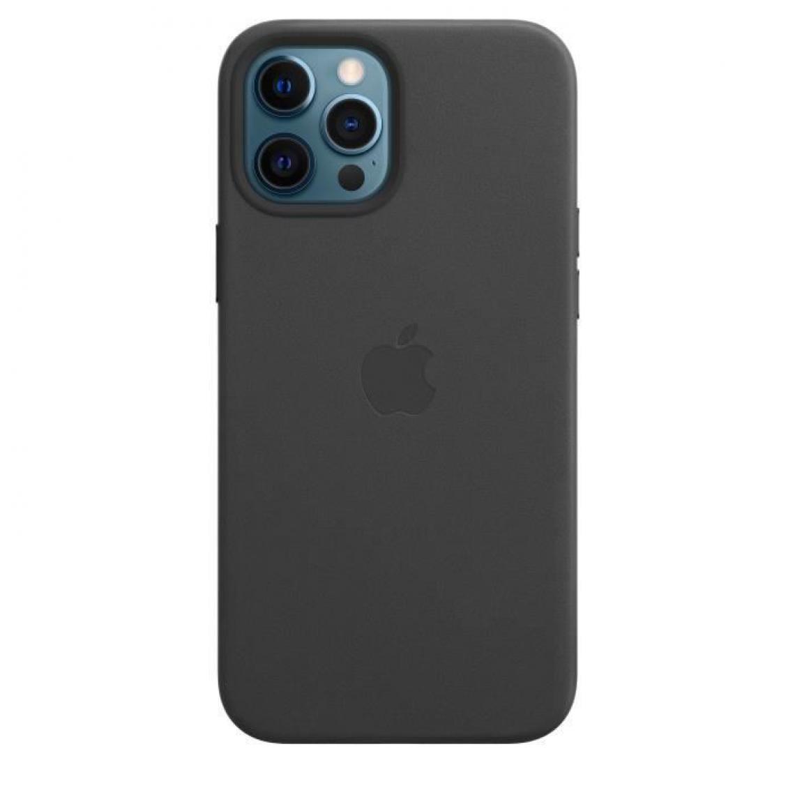 Apple - APPLE iPhone 12 Pro Max Coque en cuir avec MagSafe - Noir - Bracelet connecté