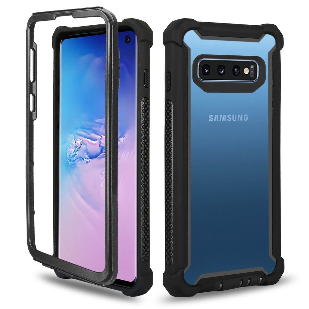 marque generique - Coque en TPU anti-goutte et hybride noir pour votre Samsung Galaxy S10 Plus - Coque, étui smartphone