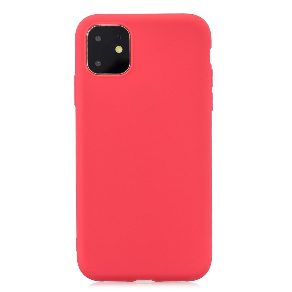 Wewoo - Coque Souple Étui de protection en TPU pour iPhone 11 rouge - Coque, étui smartphone