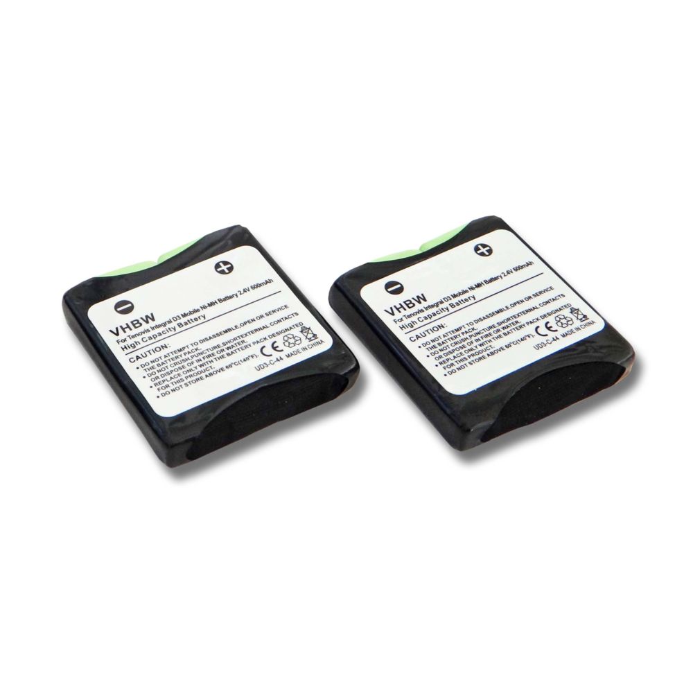 Vhbw - vhbw 2x batteries 600mAh (2.4V) pour téléphone fixe sans fil Openphone 24, 28 comme 4999046235, NTTQ49MAE6. - Batterie téléphone