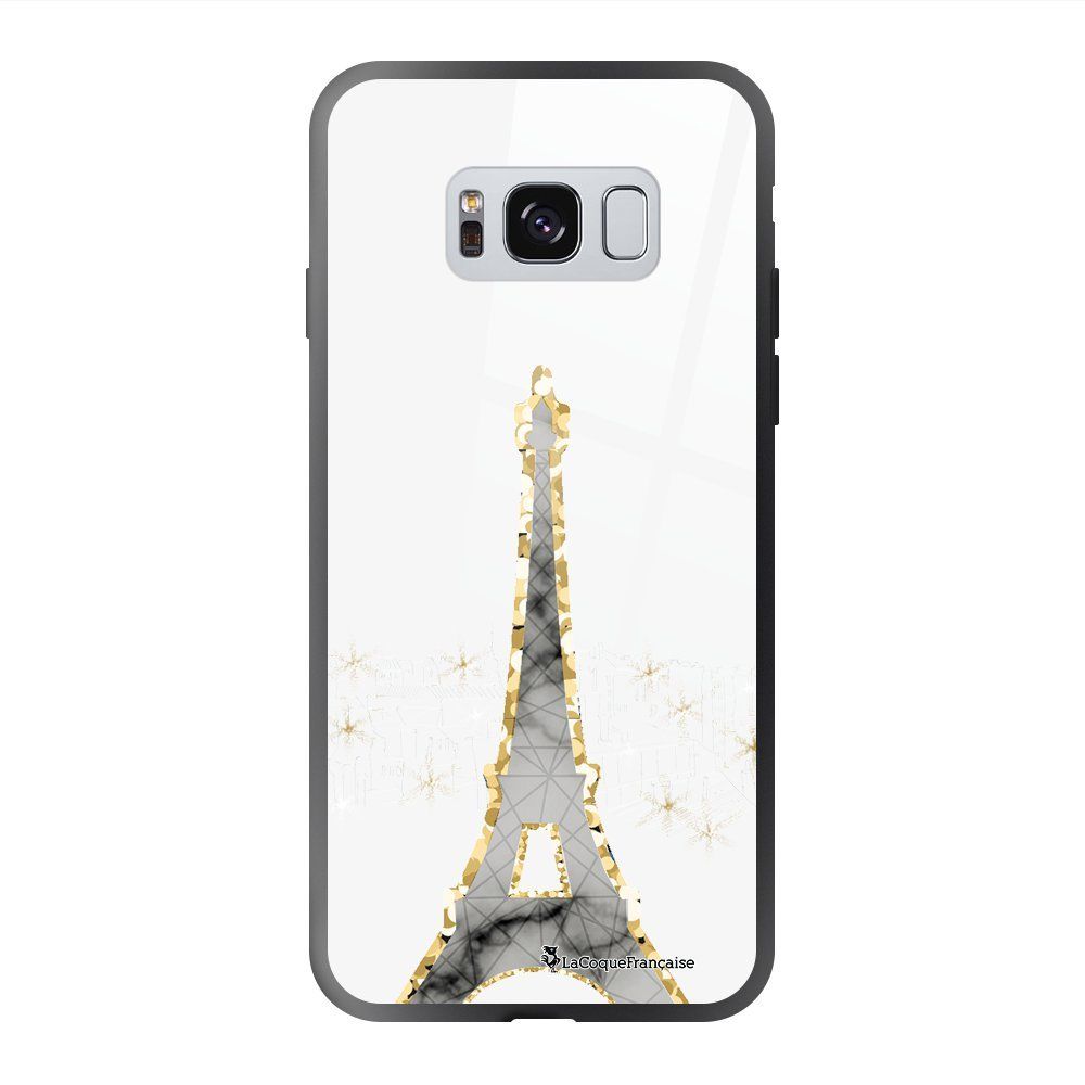La Coque Francaise - Coque Samsung Galaxy S8 soft touch noir effet glossy Illumination de paris Design La Coque Francaise - Coque, étui smartphone