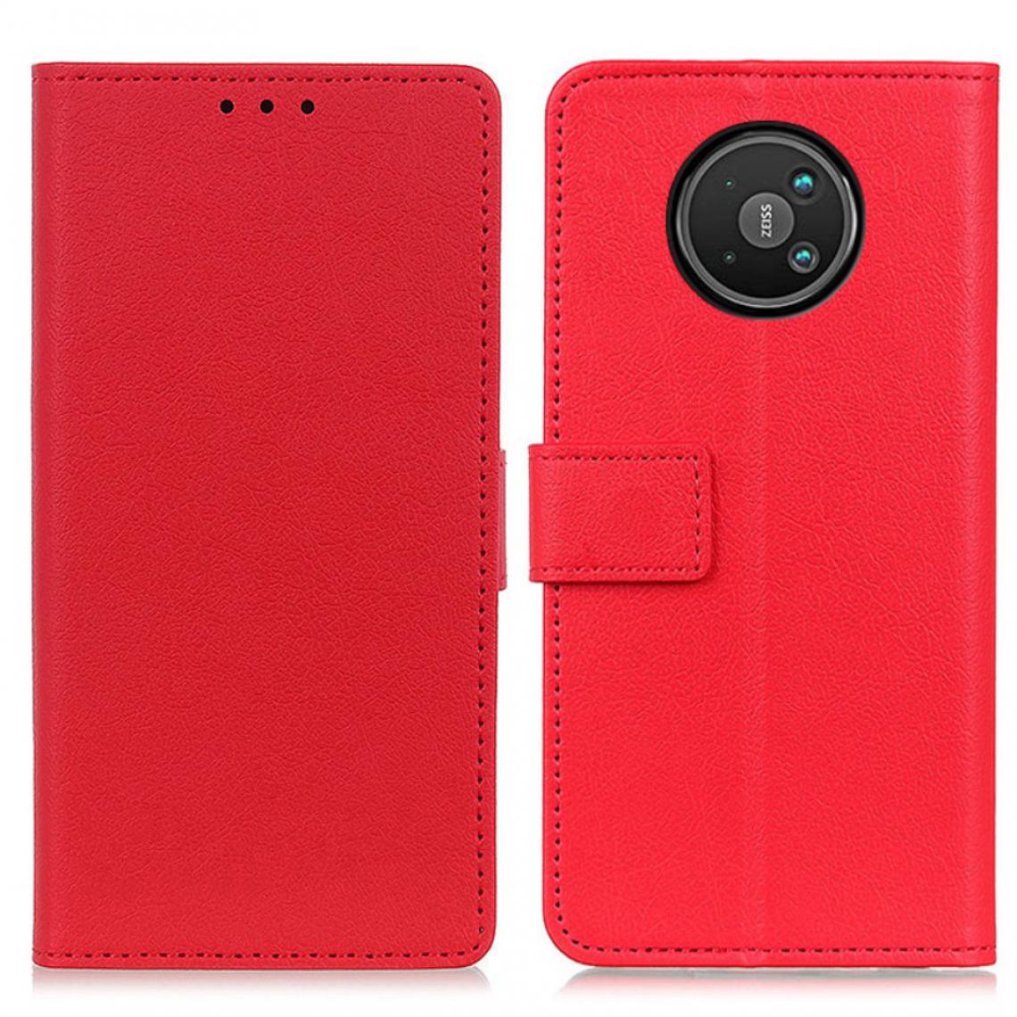 Other - Etui en PU avec support rouge pour votre Nokia 8 V 5G UW - Coque, étui smartphone