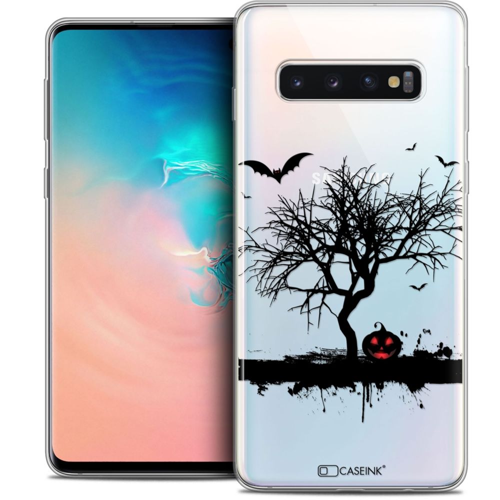 Caseink - Coque Housse Etui Pour Samsung Galaxy S10 (6.1 ) [Crystal Gel HD Collection Halloween Design Devil's Tree - Souple - Ultra Fin - Imprimé en France] - Coque, étui smartphone