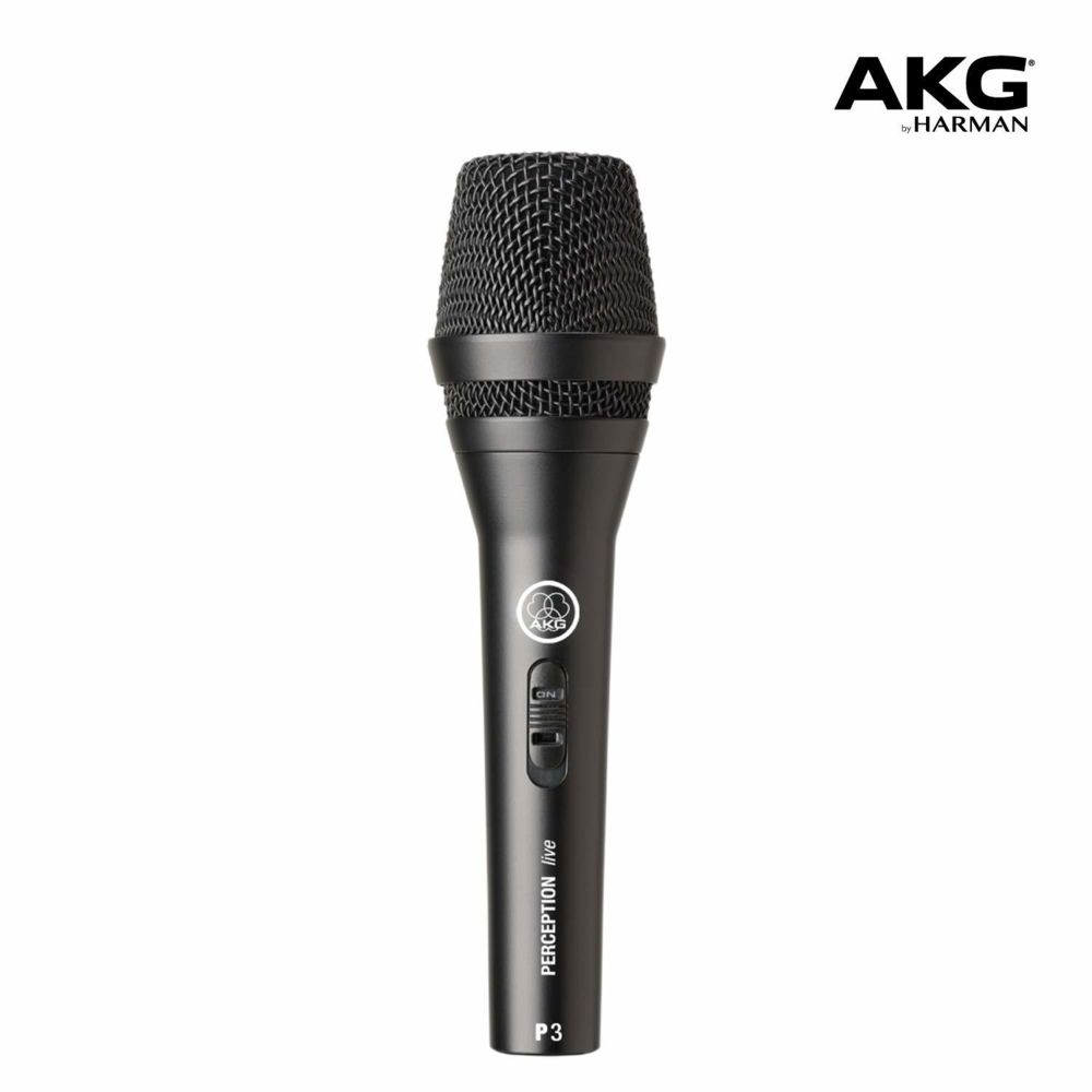 AKG - KG P3S - Microphone dynamique professionnel pour voix, guitare, instruments à vent - Micros chant