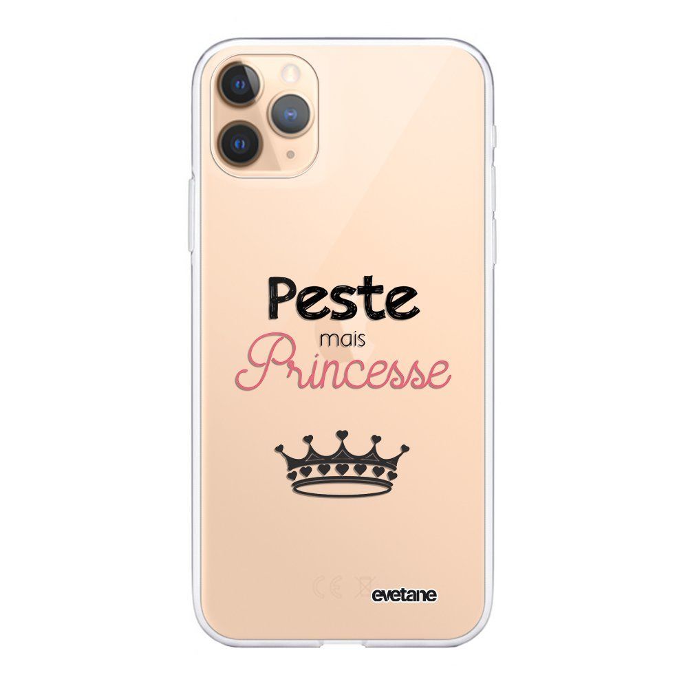 Evetane - Coque iPhone 11 Pro souple transparente Peste mais Princesse Motif Ecriture Tendance Evetane. - Coque, étui smartphone